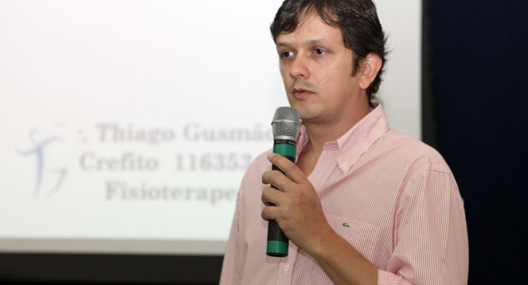O palestrante Thiago Gusmão