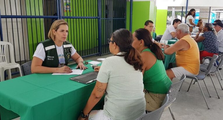 Mutirão de atendimento promovido pela Defensoria Pública de Sergipe, em Aracaju: assistência gratuita garantida em lei aos menos favorecidos (Divulgação/Defensoria Pública-SE)